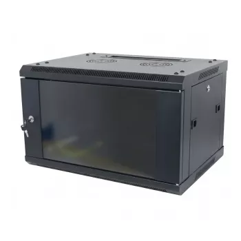 ALLNET Armadio a Parete 19 inch 15U Monoblocco Profondità 600mm Nero Flat Pack Serie SMA