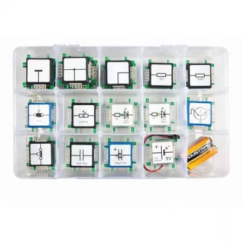 ALLNET BrickRknowledge Basic Set (edizione spagnola) – set didattico di elettronica e robotica compatibile Arduino