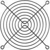 Griglia per ventole Alphacool 120mm nero (10337)