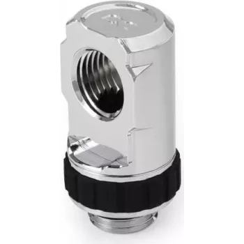 Alphacool Apex Grip adattatore girevole 90° maschio/femmina G1/4 cromato (14888)