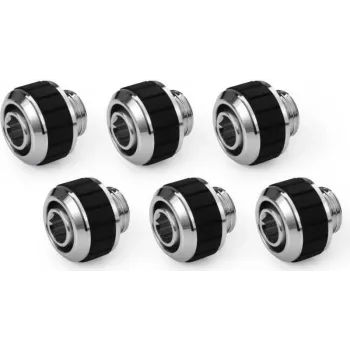Alphacool Apex Grip raccordo a compressione 13/10mm G1/4 cromato - confezione da 6 14921