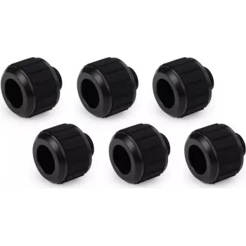Alphacool Apex Grip raccordi a compressione HardTube 13mm G1/4 - nero profondo, confezione da 6 14926