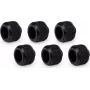 Alphacool Apex Grip Raccordo a compressione per HardTube 16mm OD filettatura G1/4 nero confezione da 6 (14929)