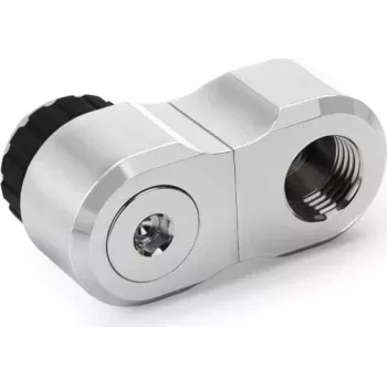 Alphacool Apex Grip adattatore offset 27mm doppio 90° maschio-femmina G1/4 girevole cromato (14894)