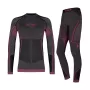 Alpinus Tactical Mora Set intimo termoattivo bambina Grafite-Rosa 136-152