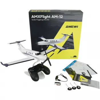 Amewi AMXFlight AM-12 450 mm 6G/3D 6 canali RTF aeroplano RC (24149)