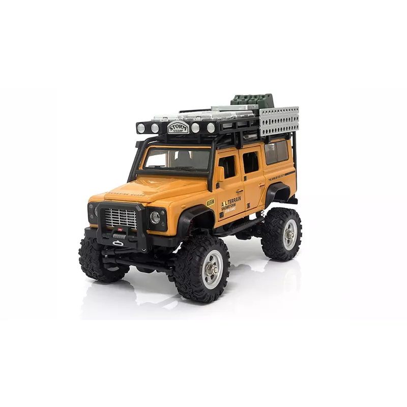 AMEWI D90X28 Metall Scale Crawler 4WD auto RC 1:28 giallo