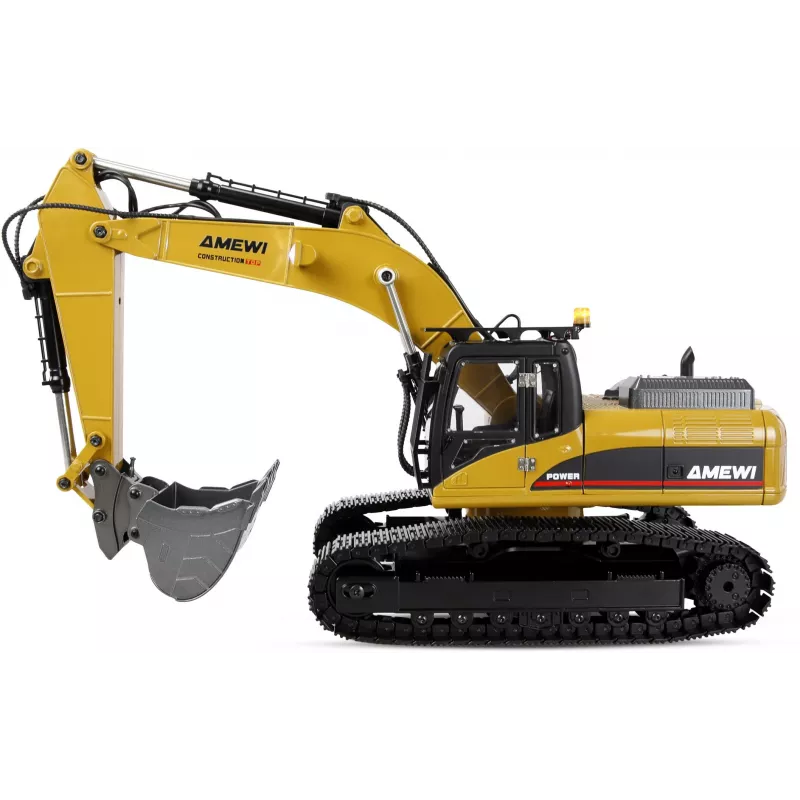 Amewi G705E escavatore in metallo 1:14 RTR giallo 14+
