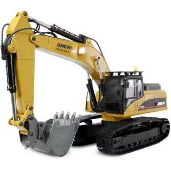 Amewi G705E escavatore in metallo 1:14 RTR giallo 14+