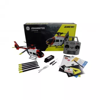 Amewi Johanniter H145 Elicottero Brushless 6 canali 6G RTF 14+