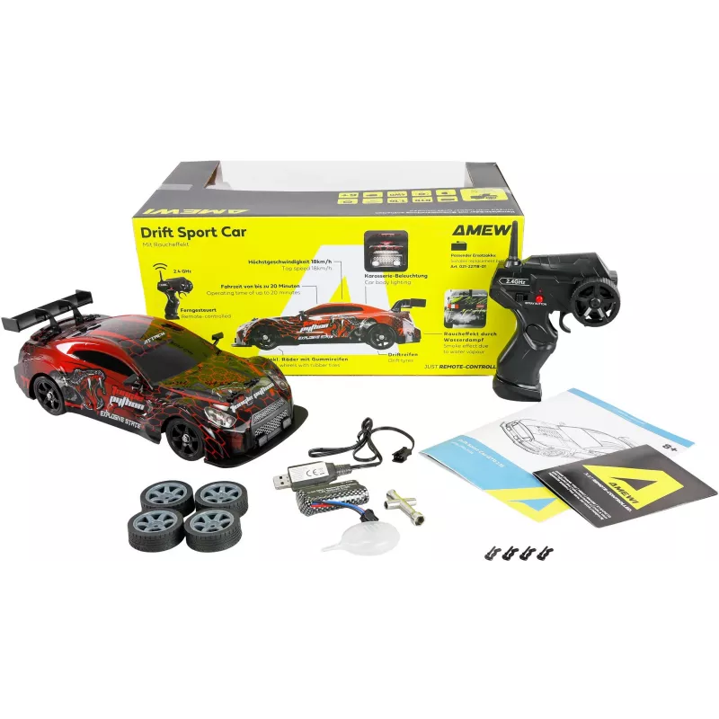 Amewi RC Drift Sport rosso/verde 1:10 4WD RTR (21134)