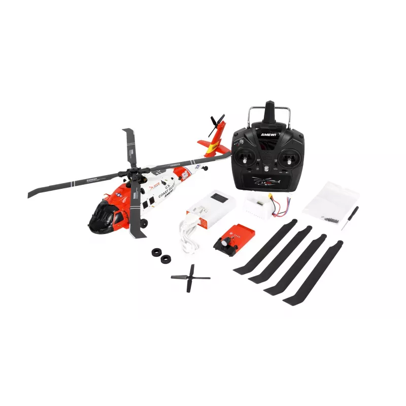 Amewi UH60 Black Hawk Coastguard elicottero 6G/3D RTF