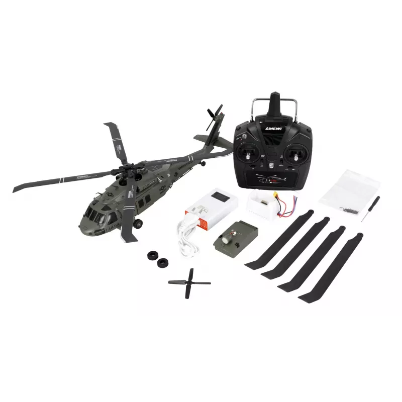Amewi UH60 Black Hawk Marine CP elicottero 6G/3D RTF 16+