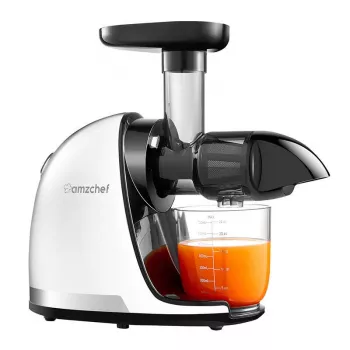 AMZCHEF 1501-WT Estrattore lento (bianco)