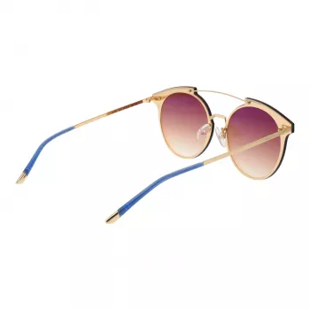 ANA HICKMANN HI3060-6804G Occhiali da sole donna oversize quadrati montatura oro lenti marroni sfumate 68/13/145 mm