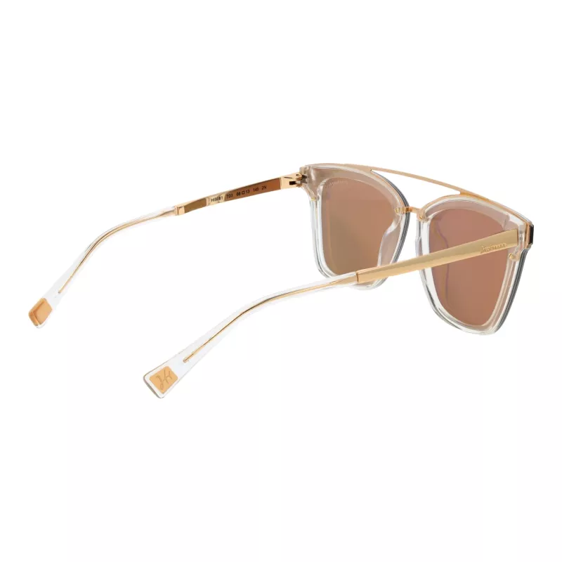 ANA HICKMANN HI9081-66T03 Occhiali da sole donna farfalla montatura oro lenti marroni sfumate 66mm