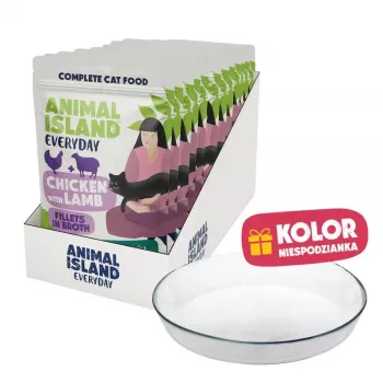 ANIMAL ISLAND pollo con agnello 12x85g + piatto
