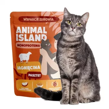 ANIMAL ISLAND Mono agnello umido per gatti 100g