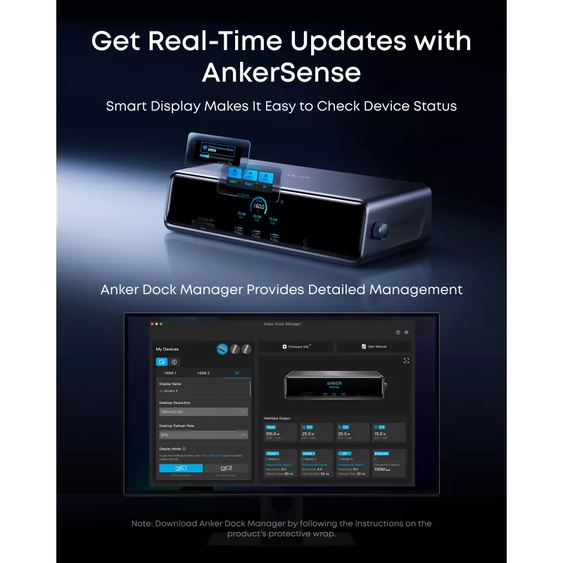 Anker Prime docking station (14-in-1, triple display, DisplayLink) | A83B33A1