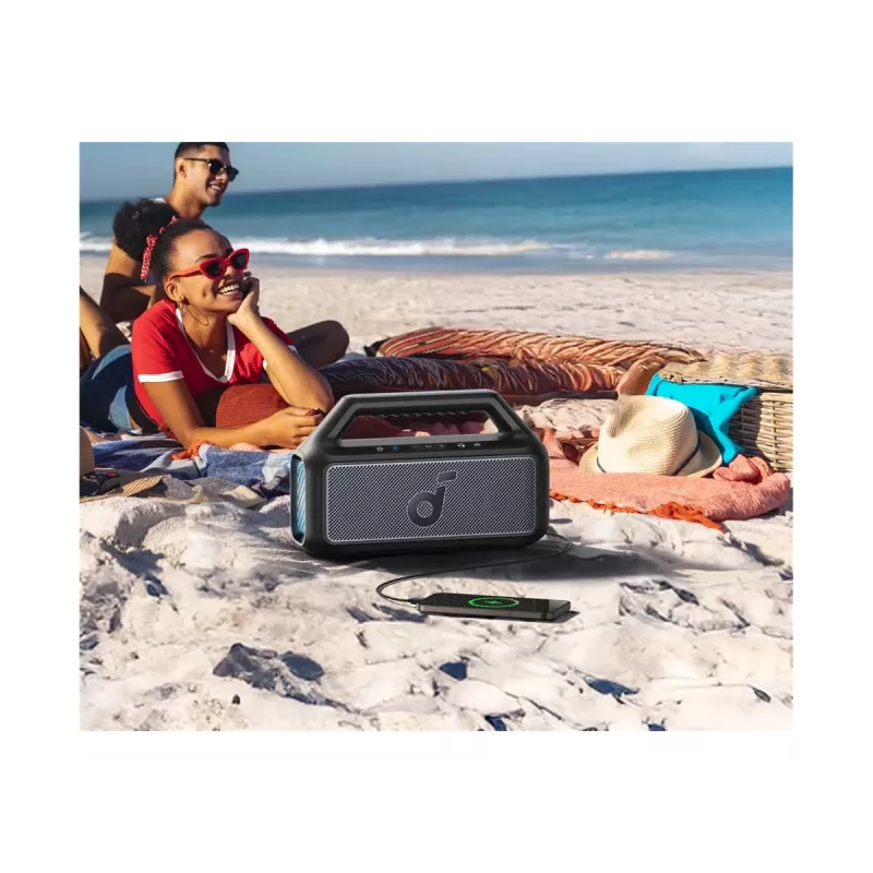Anker Soundcore Boom 2 altoparlante Bluetooth portatile 80W, impermeabile IPX7, nero