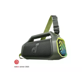 Anker Soundcore Boom 2 Plus A3134 Diffusore Bluetooth per feste 100W, impermeabile IPX7, verde