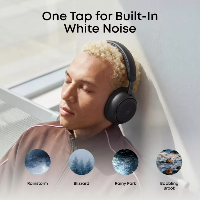 Anker Soundcore Space 2 Cuffie Over-Ear con cancellazione del rumore, Nero