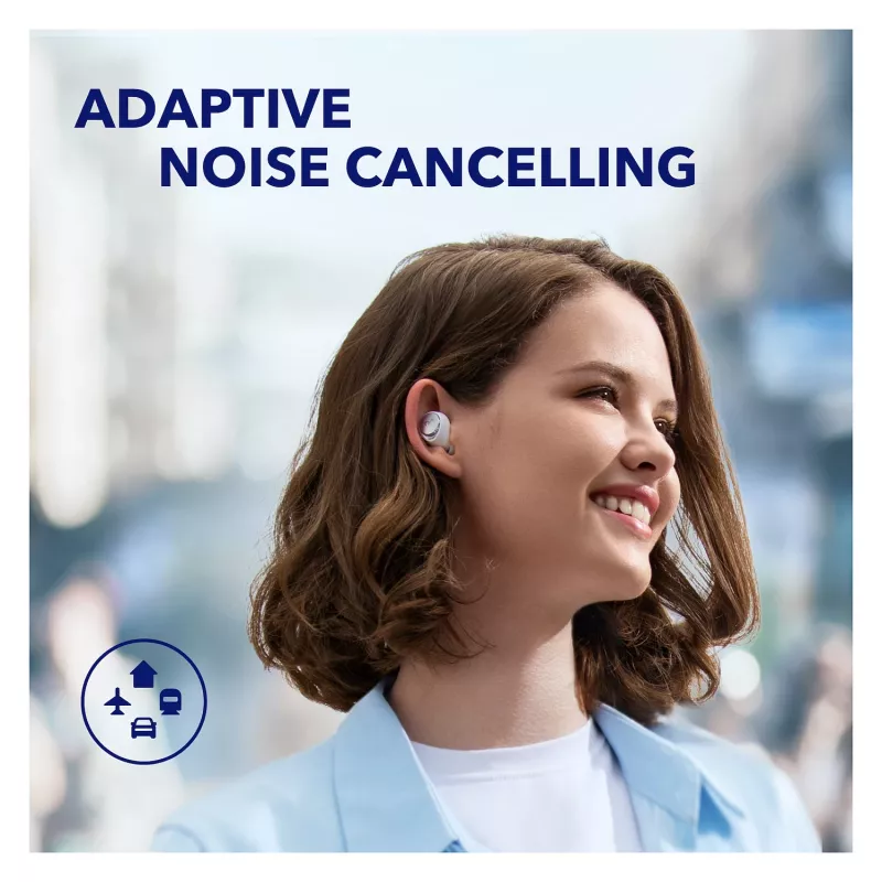 Auricolari in-ear true wireless Anker Soundcore Space A40 con cancellazione del rumore, Bluetooth 5.2, LDAC, IPX4, bianco