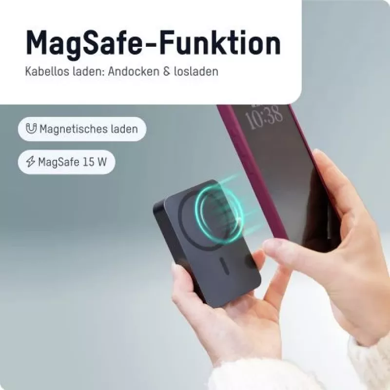 ANSMANN 1700-0199 10000 mAh power bank wireless antracite