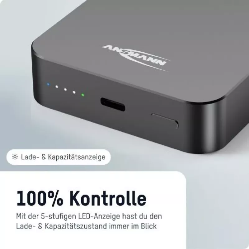 ANSMANN 1700-0199 10000 mAh power bank wireless antracite