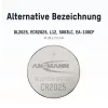 ANSMANN CR2025 Batteria a bottone al litio, 3V, 160mAh, blister da 1