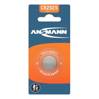 ANSMANN CR2025 pila a bottone al litio, 3V, 160mAh, blister da 1