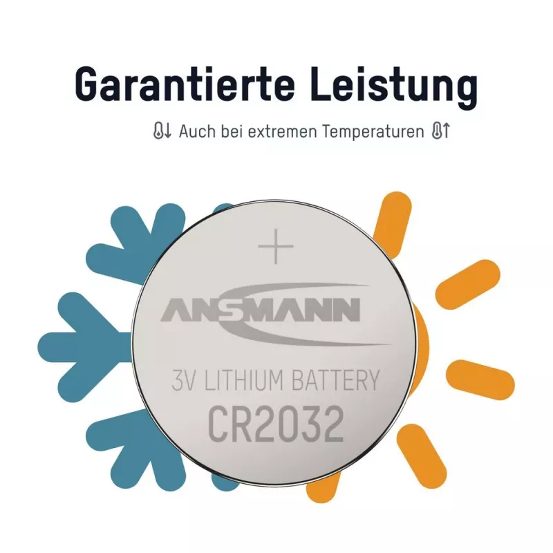 ANSMANN CR2032 pila a bottone al litio 3V 230mAh (confezione da 1)