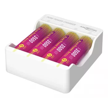 ANSMANN PurePower set caricabatterie AA con 4 batterie ricaricabili AA 3500 mAh Li-Ion (1001-0183)
