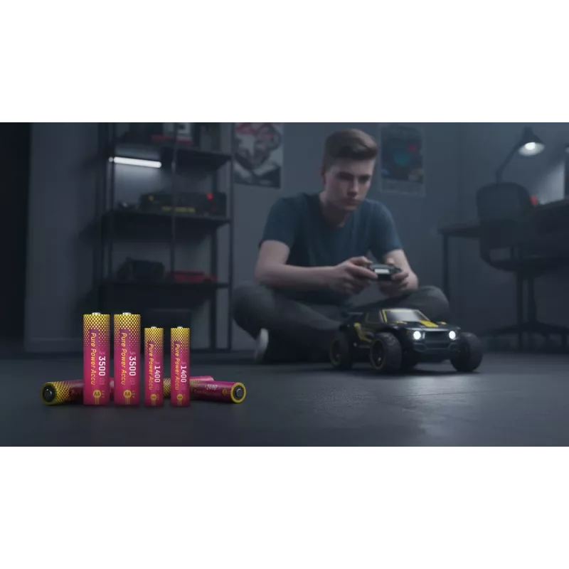 ANSMANN PurePower Set caricabatterie AAA con 4x batterie ricaricabili AAA 800 mAh NiMH