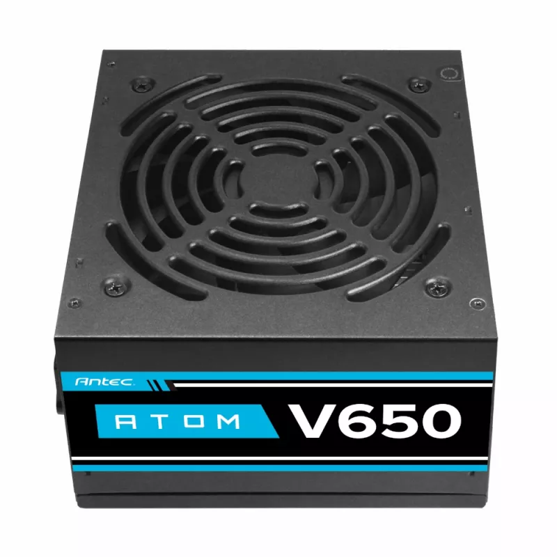 Antec Atom V650 alimentatore non modulare - 650W, 80 PLUS White, ATX, ventola silenziosa 120mm