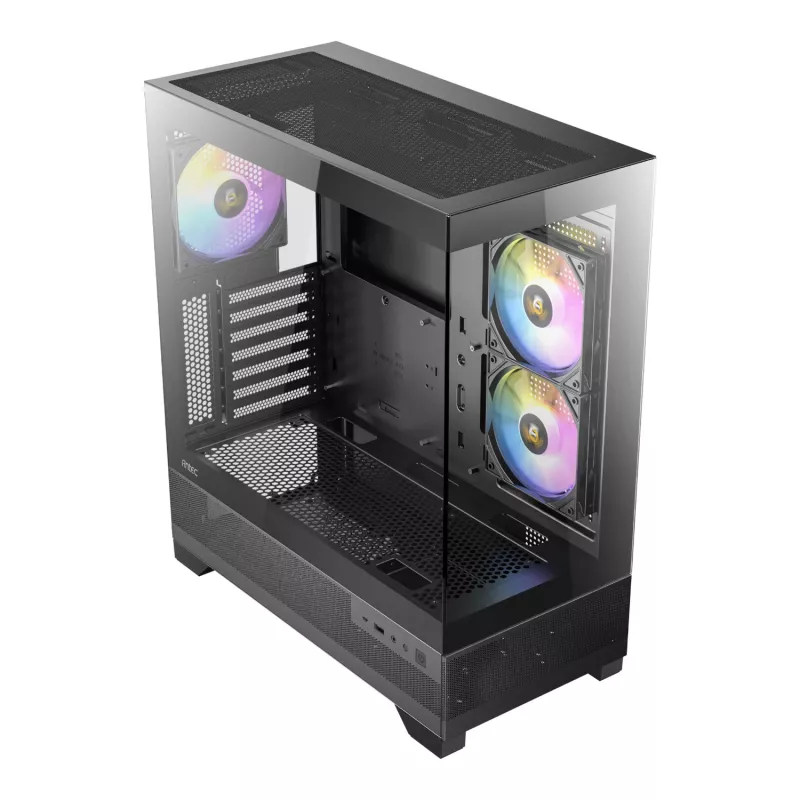 Antec CX700 ARGB B Case gaming mid-tower - vetro temperato, 4 ventole ARGB, supporto E-ATX, nero
