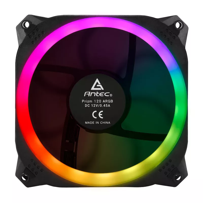 Antec Prizm 120 ARGB ventola per case confezione da 5 + controller - nero