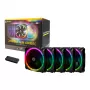 Antec Prizm 120 ARGB ventola per case confezione da 5 + controller - nero