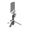 AOCHUAN M3 Pro gimbal AI treppiede selfie stick 180 cm con lampada LED e illuminazione RGB nero