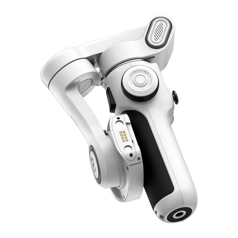 AOCHUAN Smart P2 stabilizzatore gimbal a 3 assi con sensore AI, MagSafe, LED, bianco