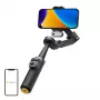 AOCHUAN Smart X3 AI Tracking stabilizzatore gimbal con luce LED e selfie stick per smartphone, nero