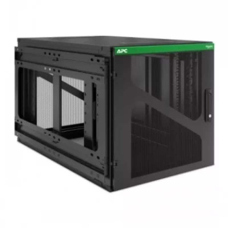 APC NetShelter case rack 12U a parete con profondità UPS laterale, nero