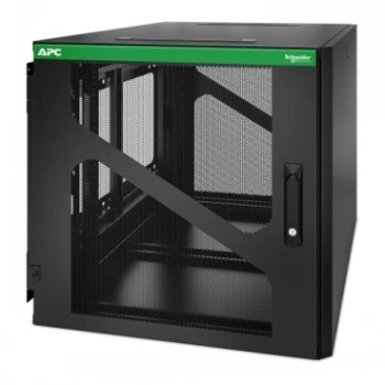 APC NetShelter case rack 12U a parete con profondità UPS laterale, nero