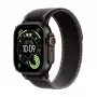 Apple Watch Ultra 3 GPS + Cellular 49mm cassa in titanio nero con cinturino Trail Loop nero/carbone - Large (modello A3281, MF1H4QR/A)