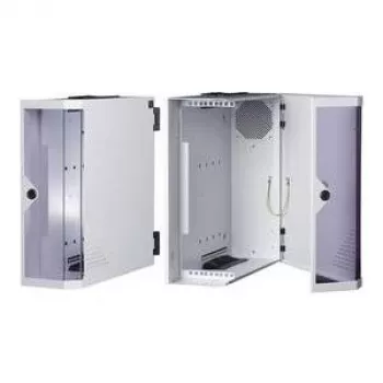 apraNET mensola fissa per rack 1U 19 pollici, grigio chiaro (RAL 7035), profondità 250 mm, portata 25 kg
