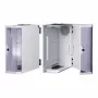 apraNET mensola fissa per rack 1U 19 pollici, grigio chiaro (RAL 7035), profondità 250 mm, portata 25 kg