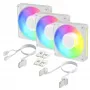 Arctic BioniX P12 A-RGB White 3-Pack – ventola per case 120mm PWM con RGB indirizzabile e Daisy Chain, 450-3000 U/min
