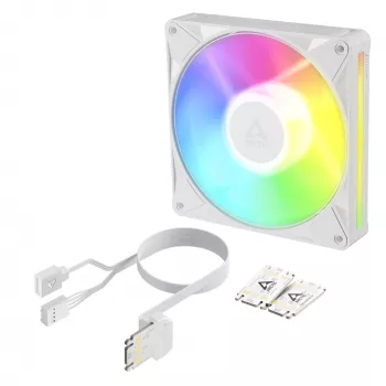 Arctic BioniX P14 A-RGB White 140mm PWM ventola per case con Daisy Chain, illuminazione ARGB, 400-2500 U/min, 77,6 CFM