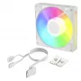 Arctic BioniX P14 A-RGB ACFAN00340A 140mm PWM ventola per case, Daisy Chain, 400-2500 giri/min, 186 m³/h, FDB, bianca