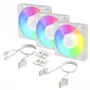 Arctic BioniX P14 A-RGB (bianco) confezione da 3 | ventola per case da 140 mm PWM con illuminazione A-RGB, 400–2500 giri/min